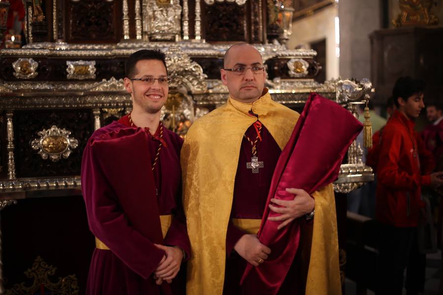 La cofradía del Rescate realiza este Lunes Santo una estación de penitencia especial, ya que la talla de su titular cumple trescientos años. Su confección se atribuye al círculo de los Mora (siglo XVIII).