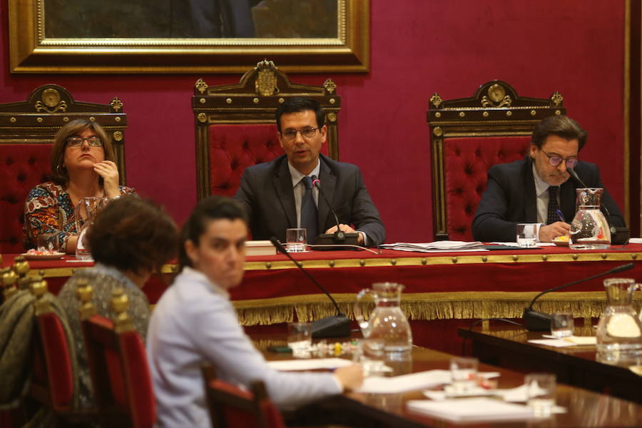 El Ayuntamiento de Granada celebra un pleno en el que se votará la personación de la administración municipal en el caso Emucesa, sobre posibles contrataciones irregulares en la empresa del cementerio.