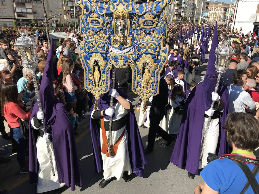 El Cristo de la Lanzada y María Santísima de la Caridad abren el Martes Santo desde la parroquia de Nuestra Señora de los Dolores