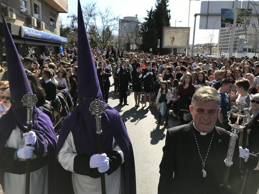 El Cristo de la Lanzada y María Santísima de la Caridad abren el Martes Santo desde la parroquia de Nuestra Señora de los Dolores