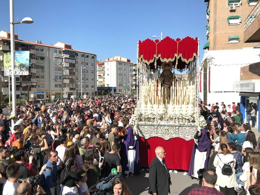 El Cristo de la Lanzada y María Santísima de la Caridad abren el Martes Santo desde la parroquia de Nuestra Señora de los Dolores