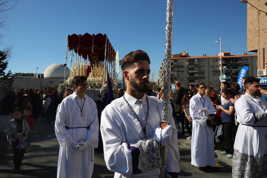 El Cristo de la Lanzada y María Santísima de la Caridad abren el Martes Santo desde la parroquia de Nuestra Señora de los Dolores