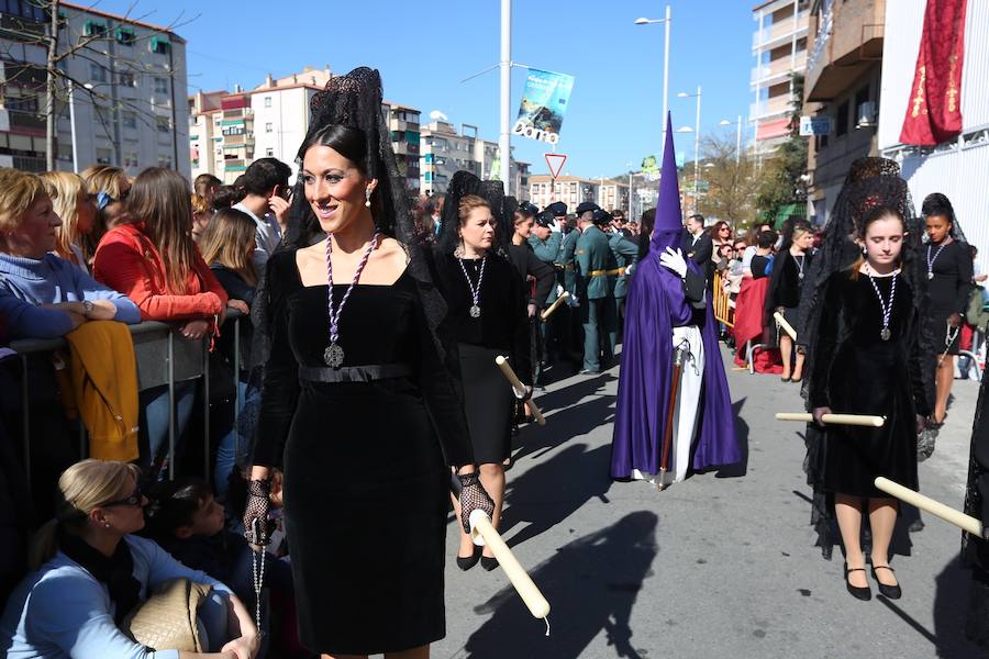 El Cristo de la Lanzada y María Santísima de la Caridad abren el Martes Santo desde la parroquia de Nuestra Señora de los Dolores