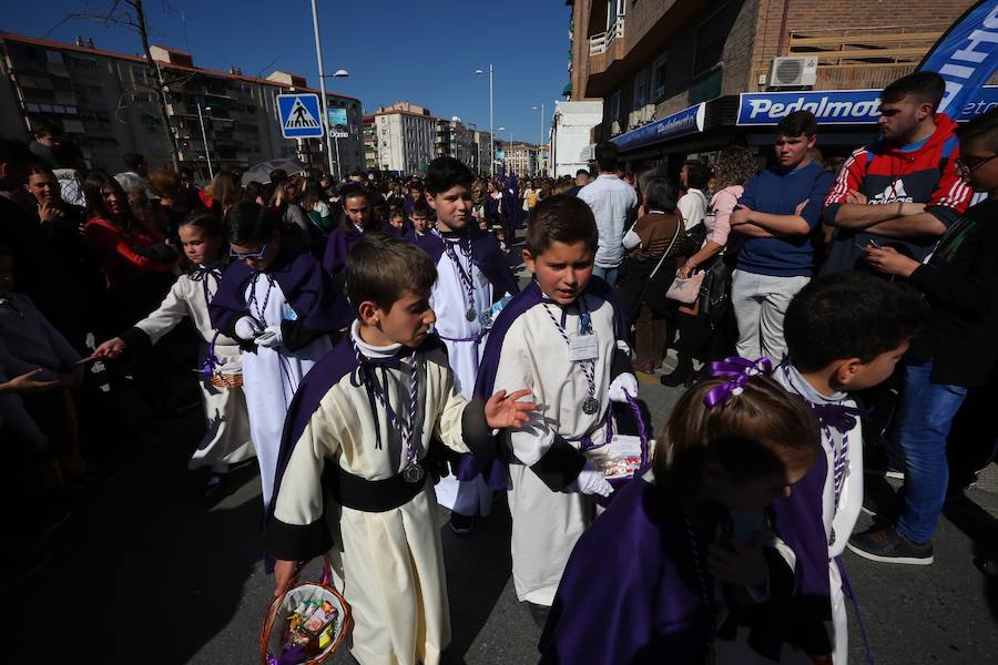 El Cristo de la Lanzada y María Santísima de la Caridad abren el Martes Santo desde la parroquia de Nuestra Señora de los Dolores