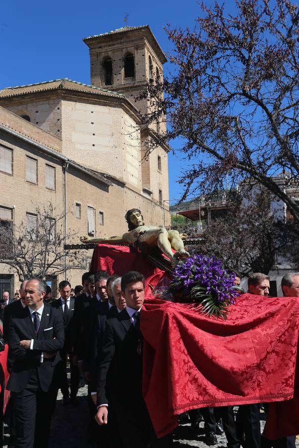 Traslado de la imagen del Cristo de la Misericordia desde el Albaicín al templo de San Pedro