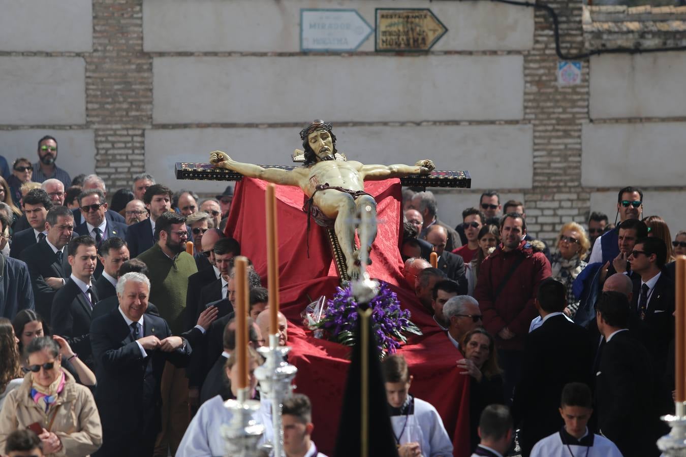 Traslado de la imagen del Cristo de la Misericordia desde el Albaicín al templo de San Pedro