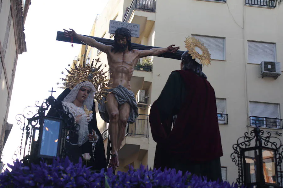 Solemne estación de penitencia de la hermandad del Santísimo Cristo del Mar, Nuestra Señora de las Lágrimas y San Juan Evangelista en el Monte Calvario