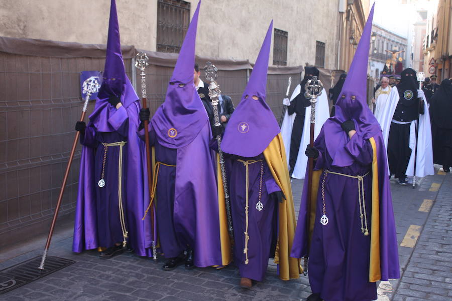 Solemne estación de penitencia de la hermandad del Santísimo Cristo del Mar, Nuestra Señora de las Lágrimas y San Juan Evangelista en el Monte Calvario