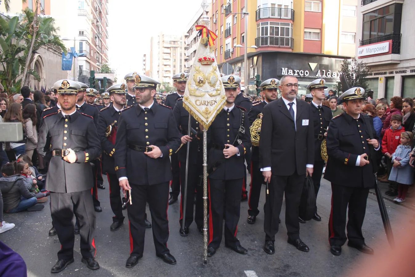 La hermandad recorre el casco histórico de Almería