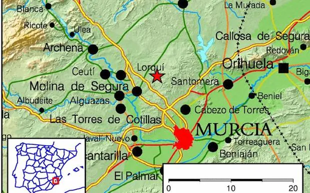 Un pueblo de Murcia se despierta con un terremoto de magnitud 3