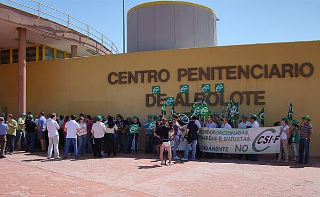 Imagen de archivo de una protesta en la cárcel de Albolote.