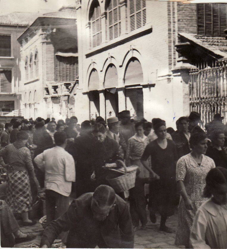 Entorno de la Romanilla y el mercado de San Agustín en 1936