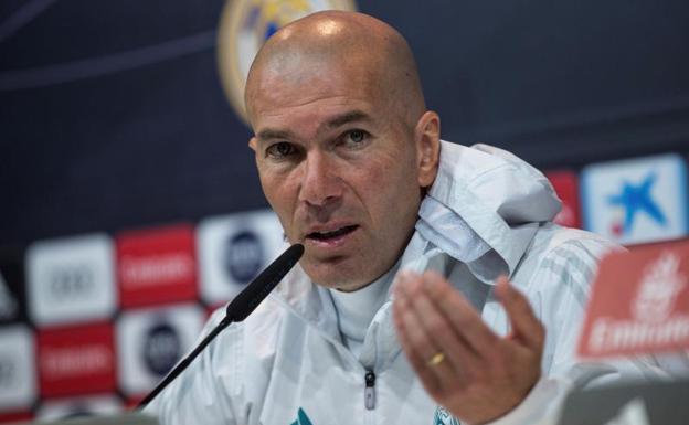 Zinedine Zidane, técnico del Real Madrid. 