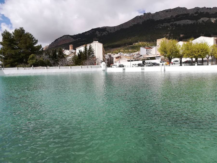 El emblemático enclave, declarado Bien de Interés Cultural (BIC), se ha llenado de agua años después, hasta tal punto que hoy ha sido necesario incluso desaguarla «un poco»