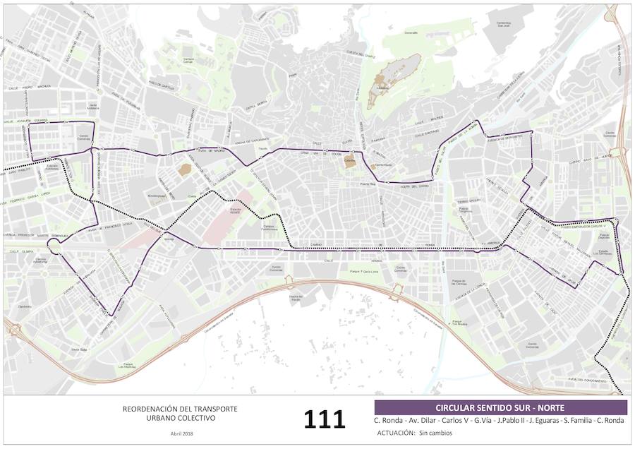 Estos son los nuevos recorridos propuestos por el equipo de gobierno municipal