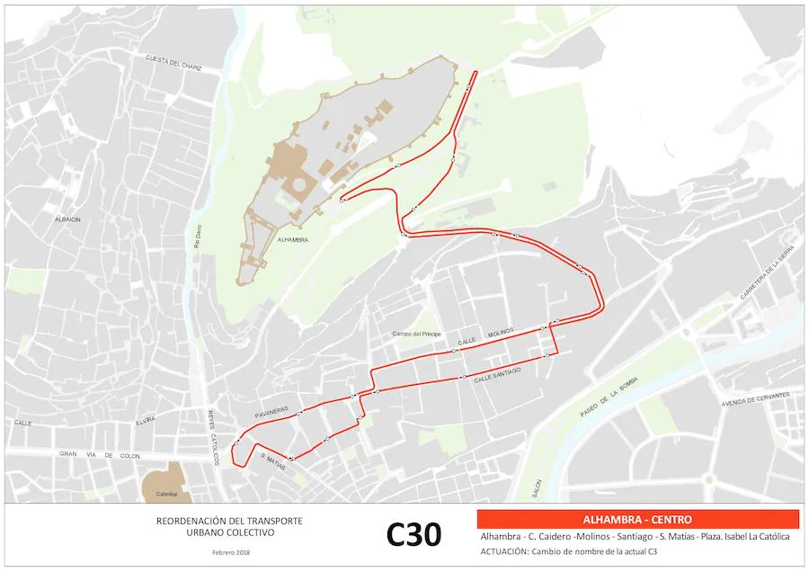 Estos son los nuevos recorridos propuestos por el equipo de gobierno municipal