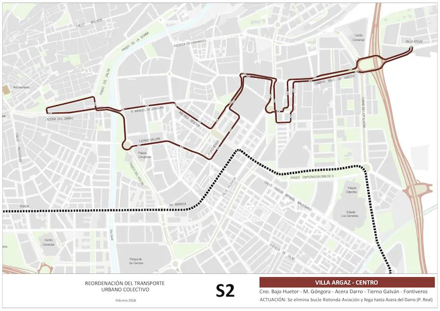 Estos son los nuevos recorridos propuestos por el equipo de gobierno municipal