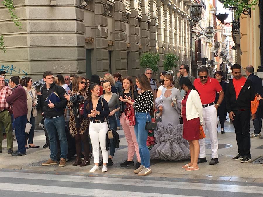 Las calles del centro de la ciudad, abarrotadas de gente para disfrutar de la fiesta.