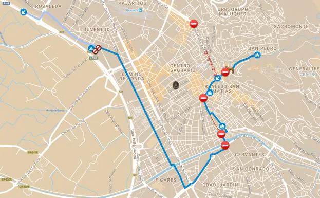 Este sábado sale la Hermandad del Rocío por Granada: itinerario, horario y cortes de tráfico