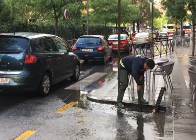 Imagen secundaria 1 - Efectos de la tormenta en Einstein y Gonzalo Gallas.