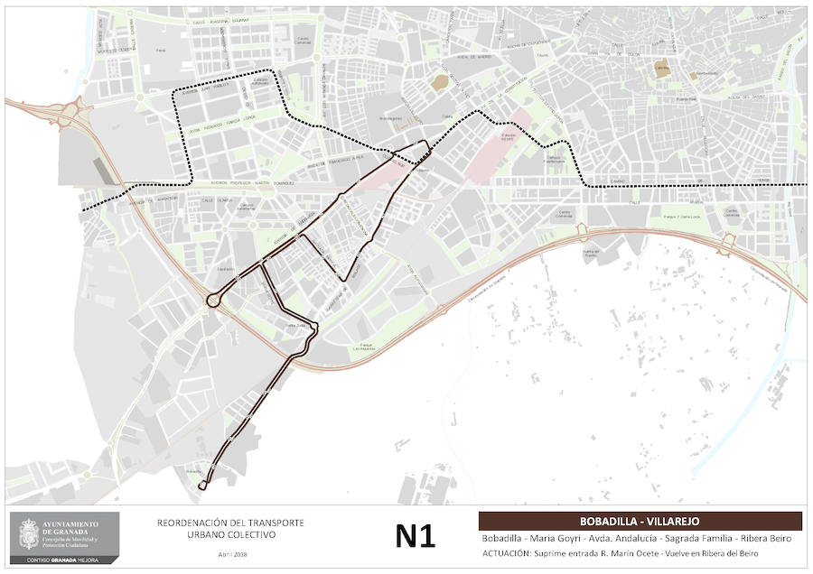 Proyecto de reordenación de líneas de autobuses de Granada