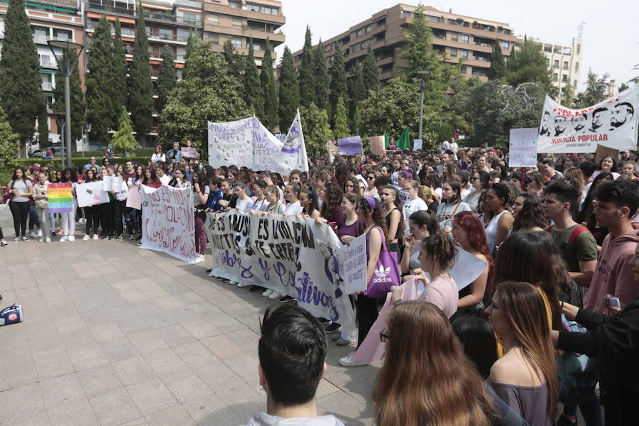 Unas 400 personas se han concentrado en la plaza del Trinfo en Granada y un centenar frente a los juzgados de Motril 