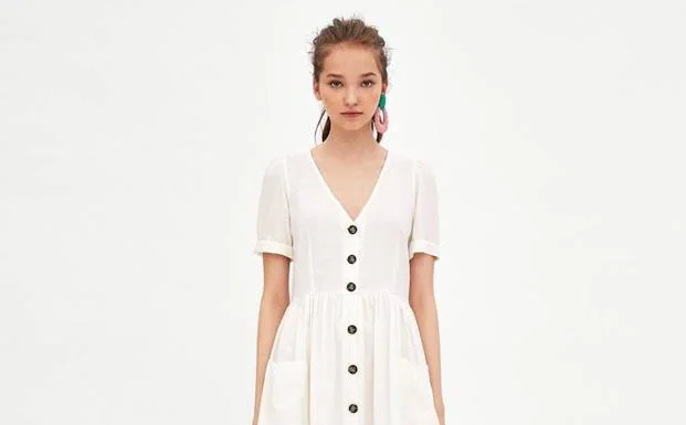 Vestidos blancos ibicencos online zara