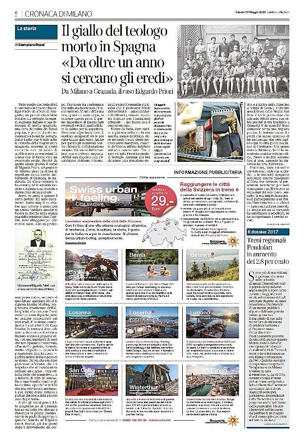 Imagen del periódico italiano