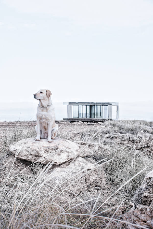 La casa del desierto ya está instalada en pleno desierto de Gorafe. Los 20 metros cuadrados albergan un dormitorio, baño, cocina y zona de estar