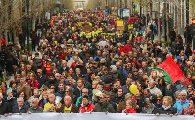 Los trece motivos de los granadinos para manifestarse 