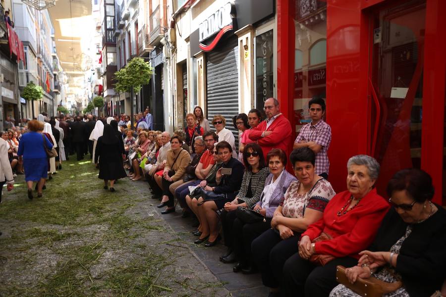 El extenso cortejo ha mezclado los elementos civiles y religiosos en un colorido desfile que ha sido seguido por miles de personas en la calle. Puede ver más fotos del Corpus en  este enlace . 