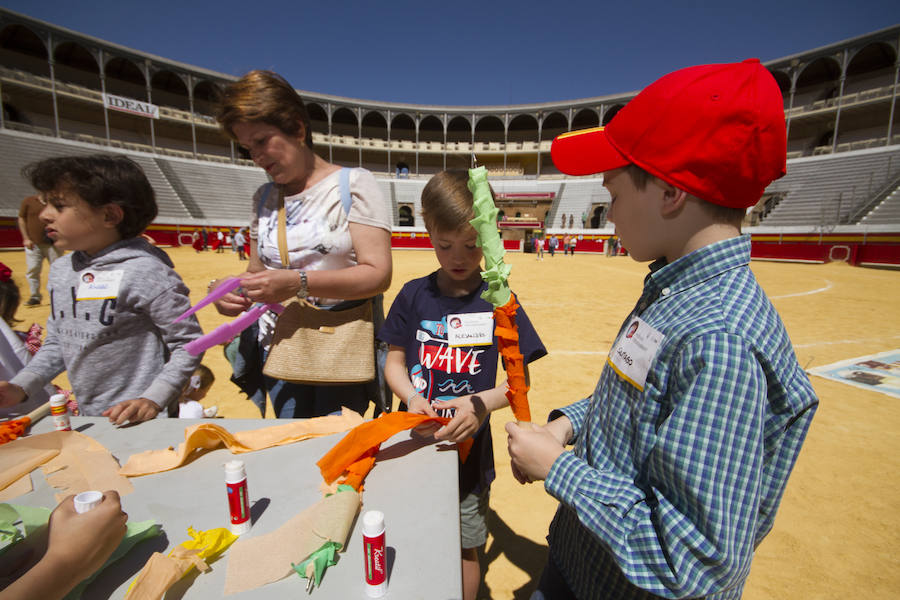 El ruedo de la Monumental de Frascuelo vivió ayer una jornada especial con los niños como protagonistas