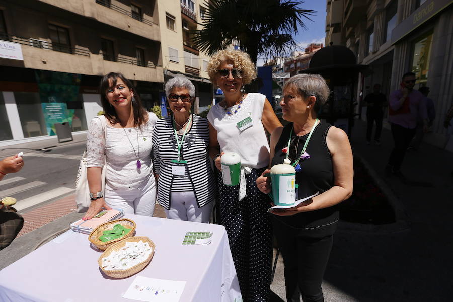 La organización sacó sus huchas a la calle para recaudar fondos y aprovechó para informar de sus programas 