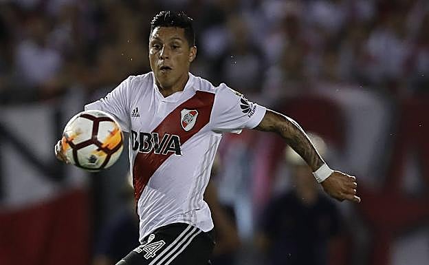 Enzo Pérez, en un partido de esta temporada.