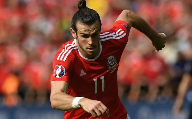 Bale, con la camiseta de Gales. 