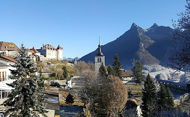 Gruyères, en el cantón suizo de Friburgo.