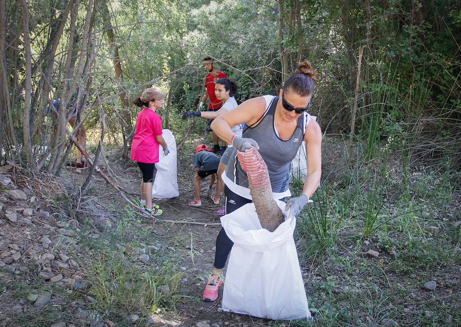 Ayer se desarrolló una batida de limpieza por la ribera del Genil a su paso por Cenes, actividad enmarcada en el Proyecto Libera