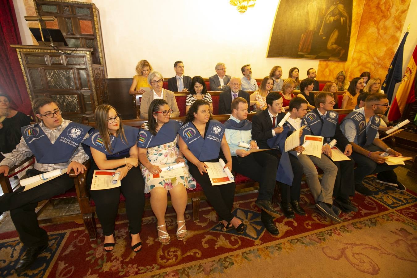 La Facultad de Derecho acoge el acto de graduación del primer diploma de inclusión social y laboral de estas características en la Universidad granadina