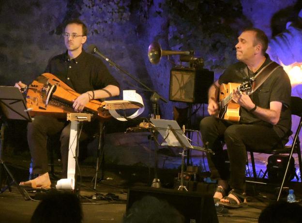 Germán Díaz y Antonio Bravo, en el FEX.