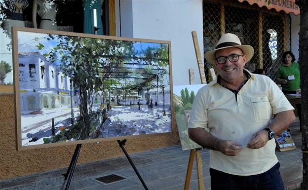 Pedro Orozco gana el primer premio en el VI Certamen de Pintura al Aire libre de Ugíjar