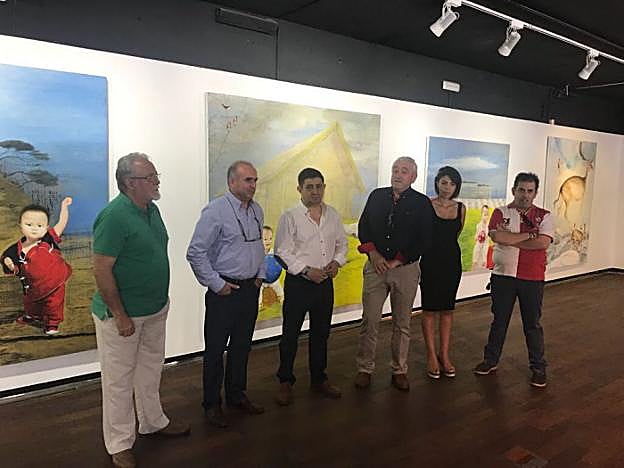 Presentación ayer de la exposición.