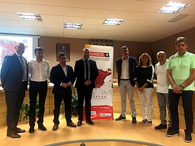 Presentación ayer de la séptima etapa de la Vuelta a España.
