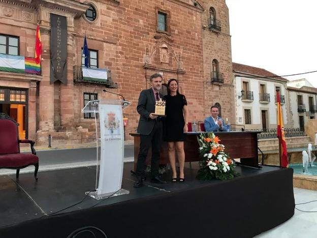 José Fiscal y Yolanda Reche, ayer en La Carolina.