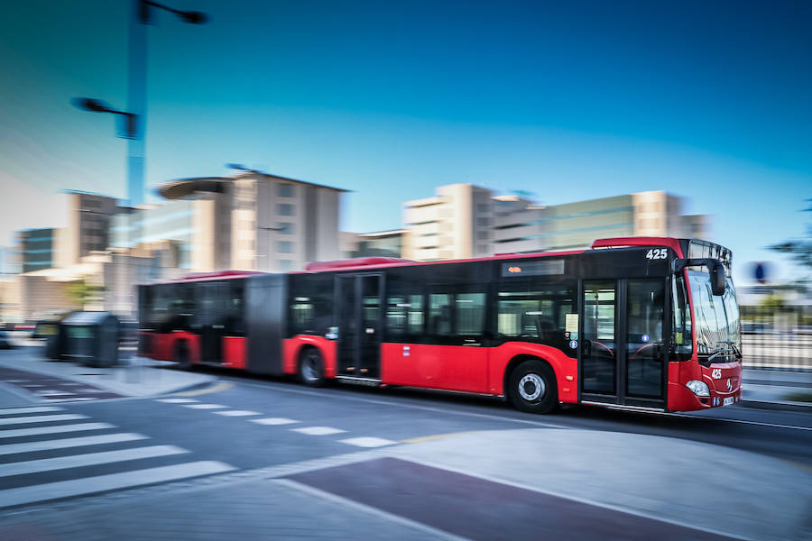 Primeras imágenes de los vehículos en sus rutas actuales.