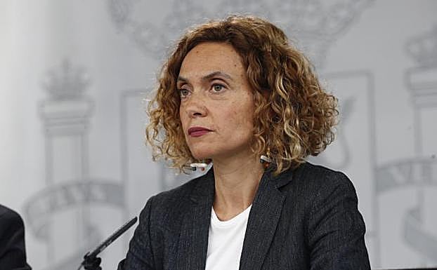 La ministra de Política Territorial, Meritxell Batet, en la rueda de prensa tras el Consejo de Ministros.