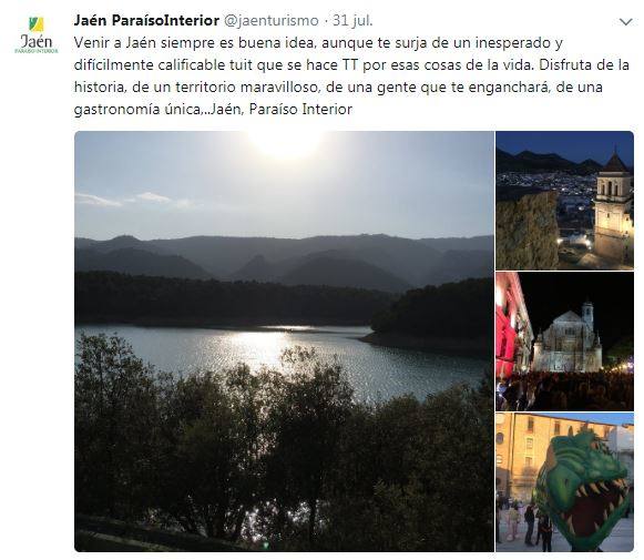 Insisten en que viajar a Jaén «siempre es buena idea» aunque surja de un «inesperado» tuit