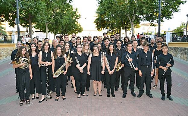 Miembros de la Banda de Música de Huétor Vega.