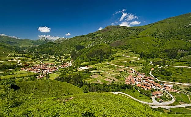 Parque natural de Saja-Besaya en Cantabriia 