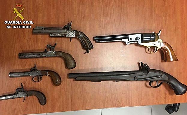 Detenido en Dúrcal por tener en su casa siete armas sin licencia y sin documentación
