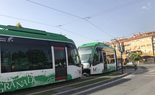 Avería en el metro de Granada en la zona de la estación de autobuses.